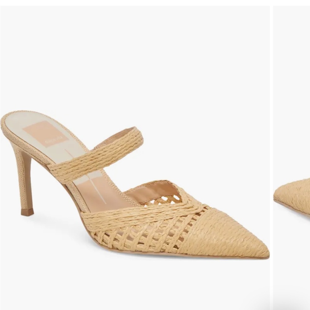 Dolce Vita Tan Woven Heels